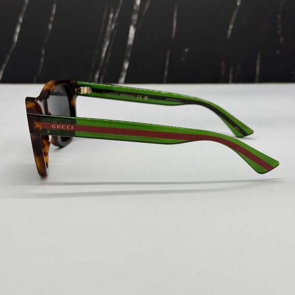 NEW GUCCI GG0003SN 003 MEN HAVANA GREEN SUNGLASSES GUCCI - Picture 6 of 11